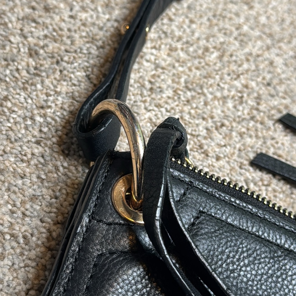 Kooba | Leather Envelope Crossbody Purse in Black - Picture 16 of 16
